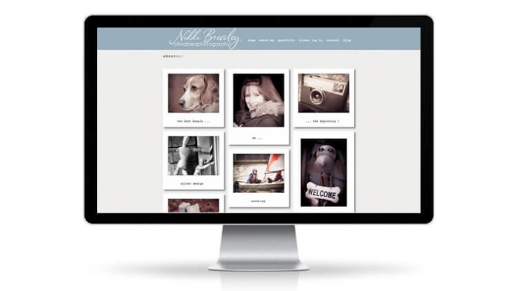 Wordpress web design for photography business